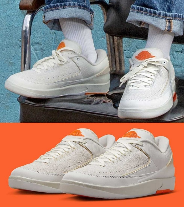 ナイキ シェルフライフ コラボ エア ジョーダン 2 レトロ ロー SP 28cm 定価24200円 ホワイト/ライトボーン AIR JORDAN 2 RETRO LOW SP_画像1