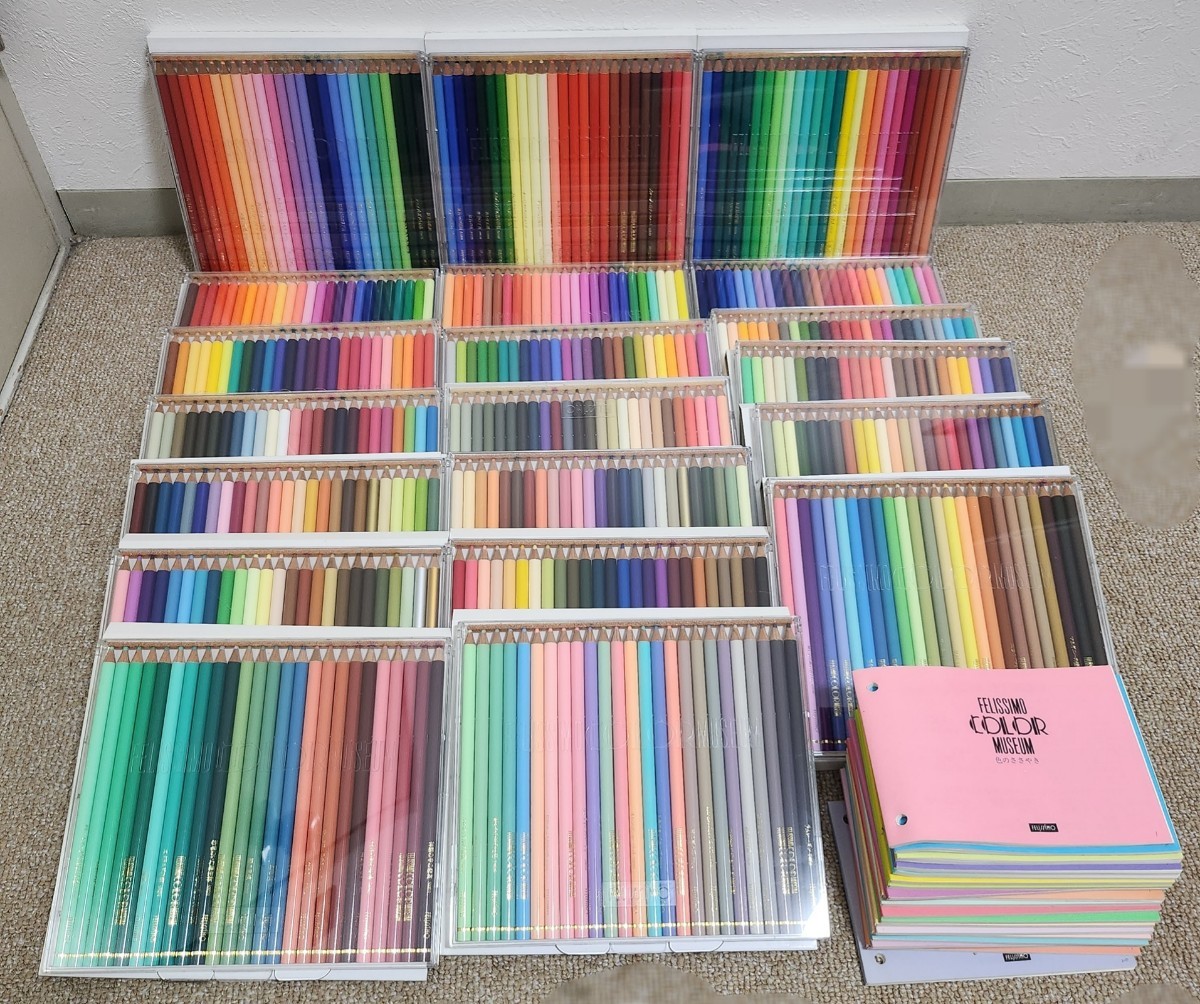 未使用】フェリシモ FELISSIMO 色鉛筆 COLORED PENCILS 500色セット 1 