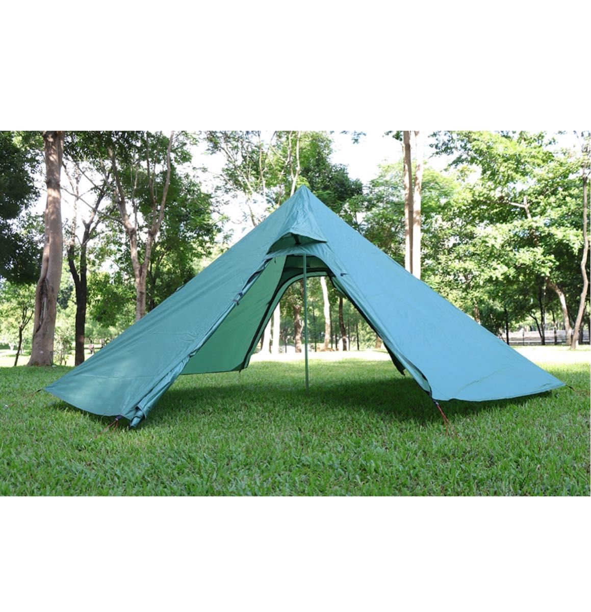 テント 2人用 1人用 2人 ワンポールテント 設置簡単  アウトドア キャンプ 簡単 ソロキャンプ 二重構造 結露対策 虫除け