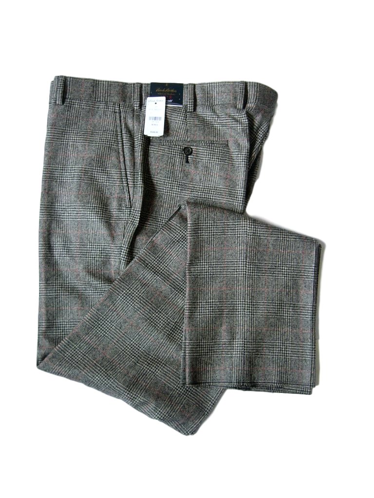 新品 W 約89cm 36 ブルックスブラザーズ プレード サキソン ウール ドレスパンツ Brooks Brothers SAXXON Wool Plaid Trousers US$348_別の共通の画像を使っています。