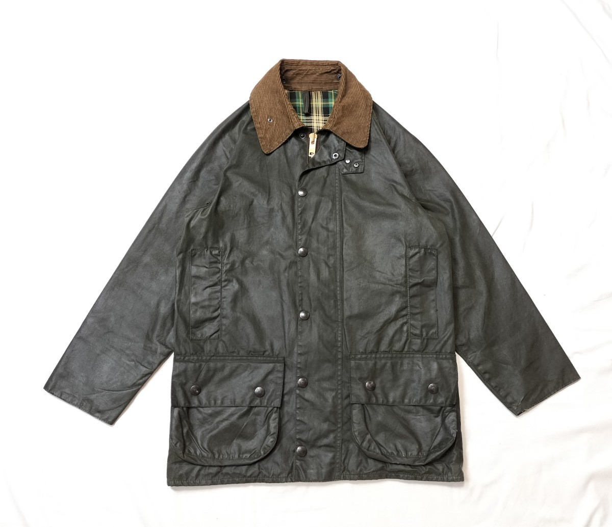 経典 80s Barbour 2クラウン 2クレスト YKK棒ジップ beaufort バブアー