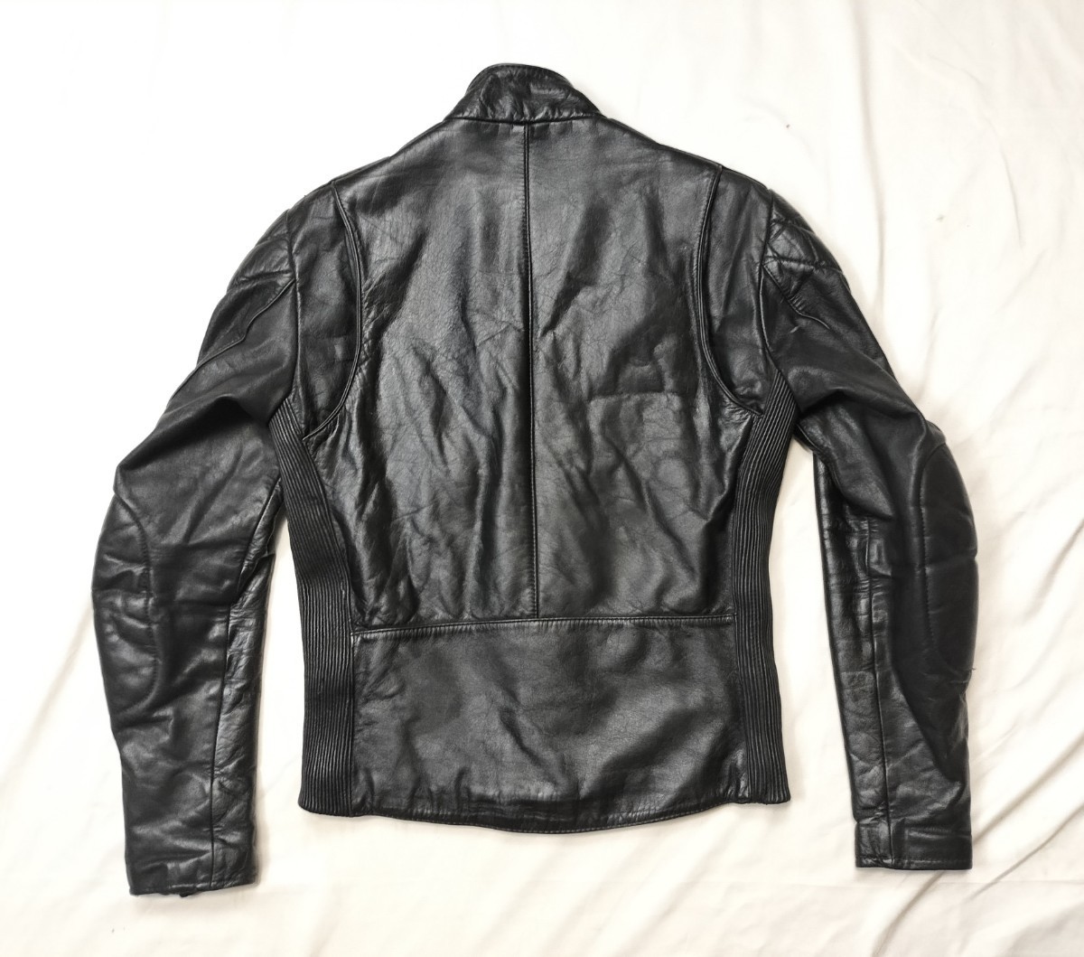 70s belstaff leather jacket uk38 Vintage ベルスタッフ　レザー ダブル　ライダース lewis　ルイスレザー_画像9