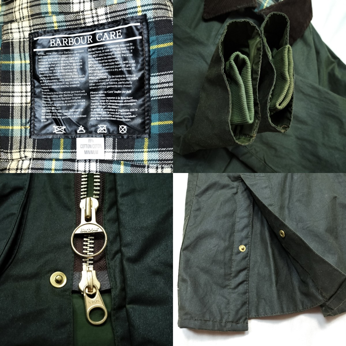 ほぼデッドストック◎　80s Barbour bedale　c36 2crest バブアー　ビデイル　4ポケット　2クラウン_画像8