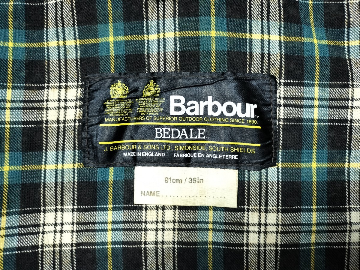 ほぼデッドストック◎　80s Barbour bedale　c36 2crest バブアー　ビデイル　4ポケット　2クラウン_画像4