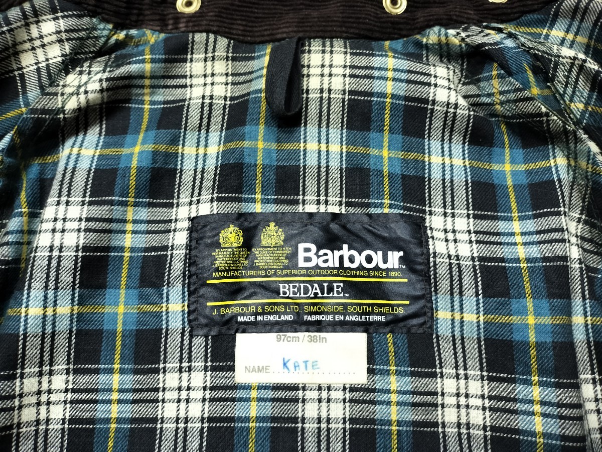 80s Barbour bedale c38 2crest Bab a- биде il 4 карман 2 Crown шалфей 