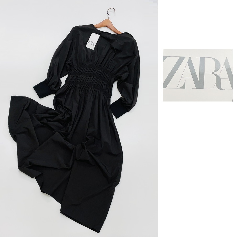 未使用品 /S/ ZARA ブラック ワンピース レディース タグ 未使用品 /S/ ZARA ブラック ワンピース レディース タグ