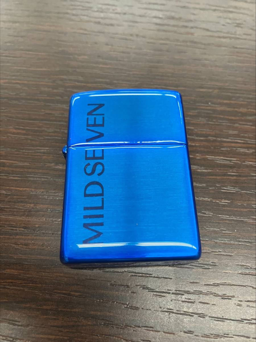 3528 ⑧ ZIPPO MILD SEVEN BLUE 限定品希少モデルヴィンテージ-日本