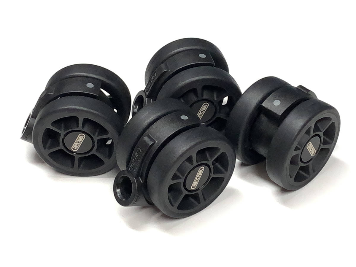 リモワ 直径50mm マルチホイール ブラック4個 (MWHS-LOGO-BK リモワ 直径50mm マルチホイール ブラック4個 (MWHS-LOGO-BK