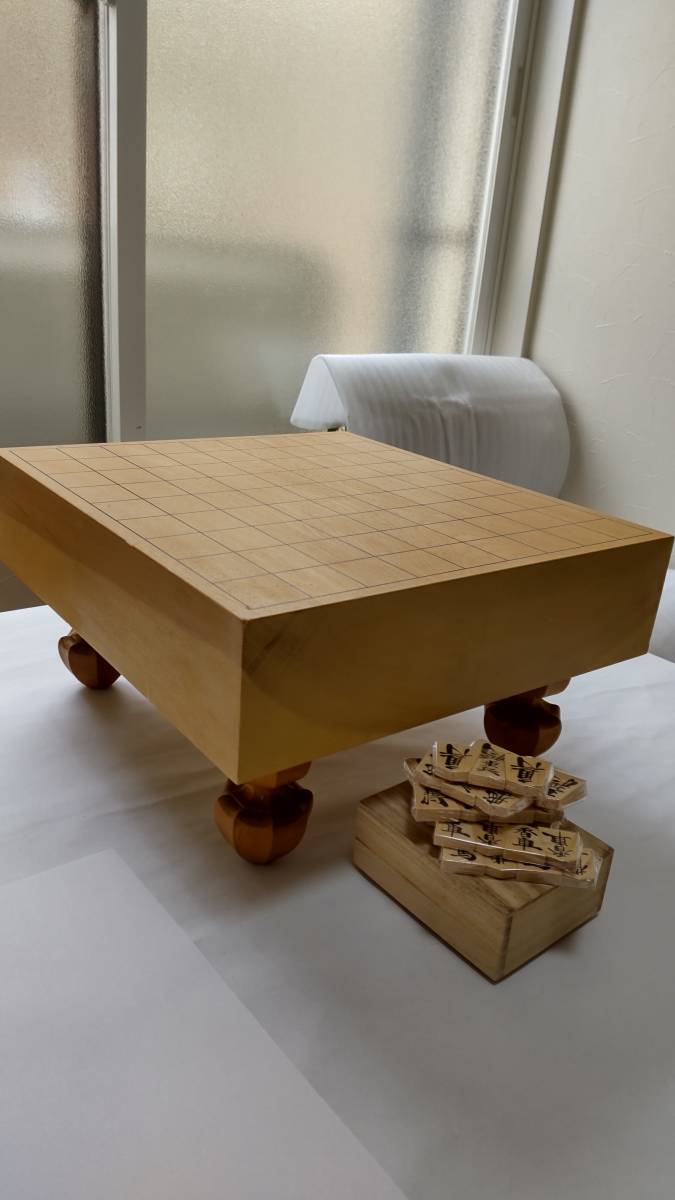 脚付き将棋盤 桐箱入り新品駒セット(将棋)|売買されたオークション