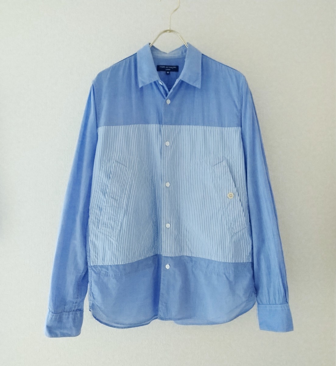 ◆COMMEdesGARCON homeストライプ シャツブルゾン◆コムデギャルソン old オールド 検 JunyaWatanabe ジュンヤワタナベ 90s 90年代 vintage_画像2