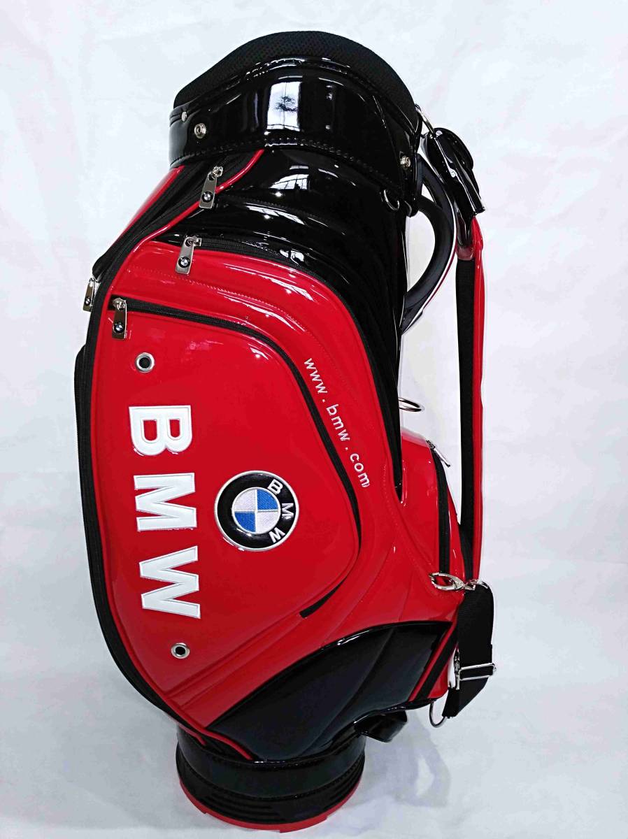  寶馬高爾夫球包立袋簡約運動員黑色×紅色 原文: 新品 BMW ゴルフバッグ スタンドバッグ シンプルアスリート 黒×紅 