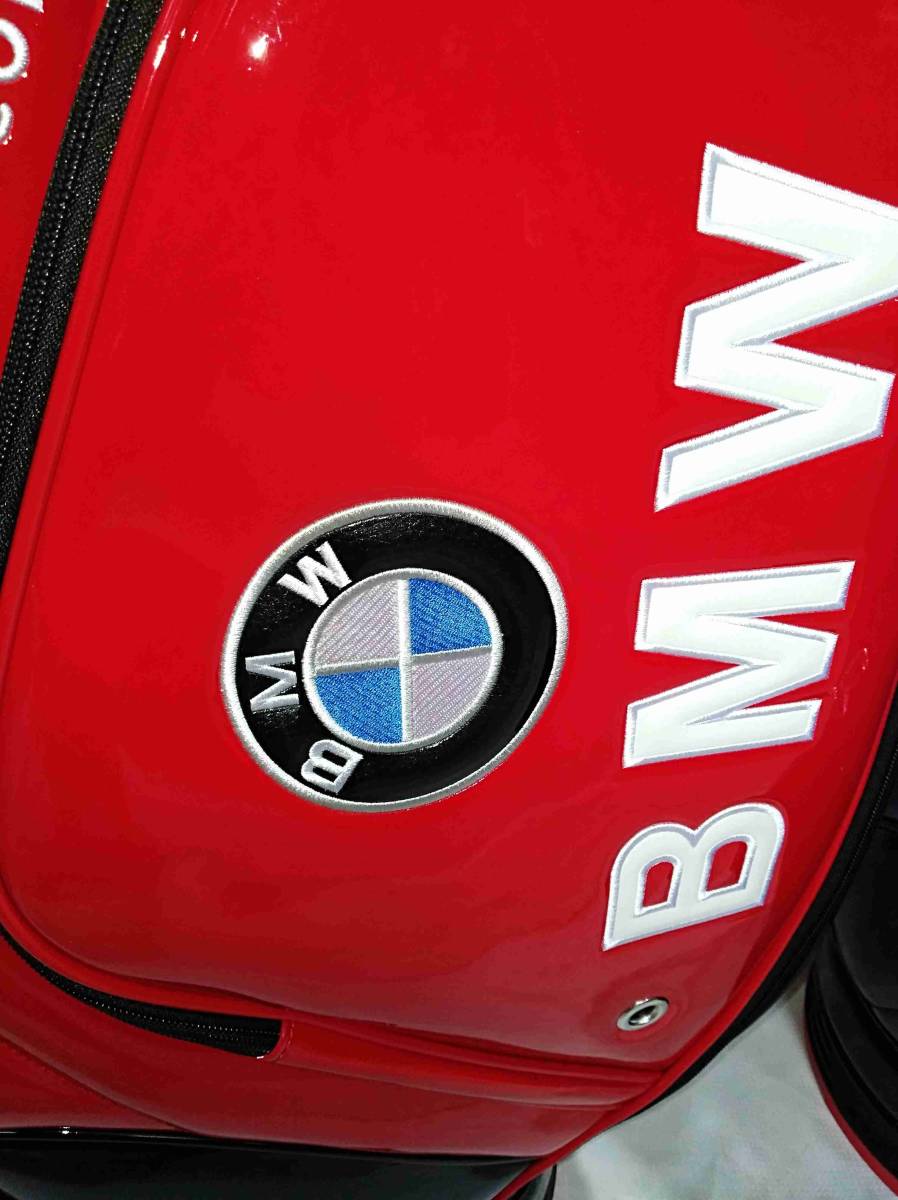  寶馬高爾夫球包立袋簡約運動員黑色×紅色 原文: 新品 BMW ゴルフバッグ スタンドバッグ シンプルアスリート 黒×紅 