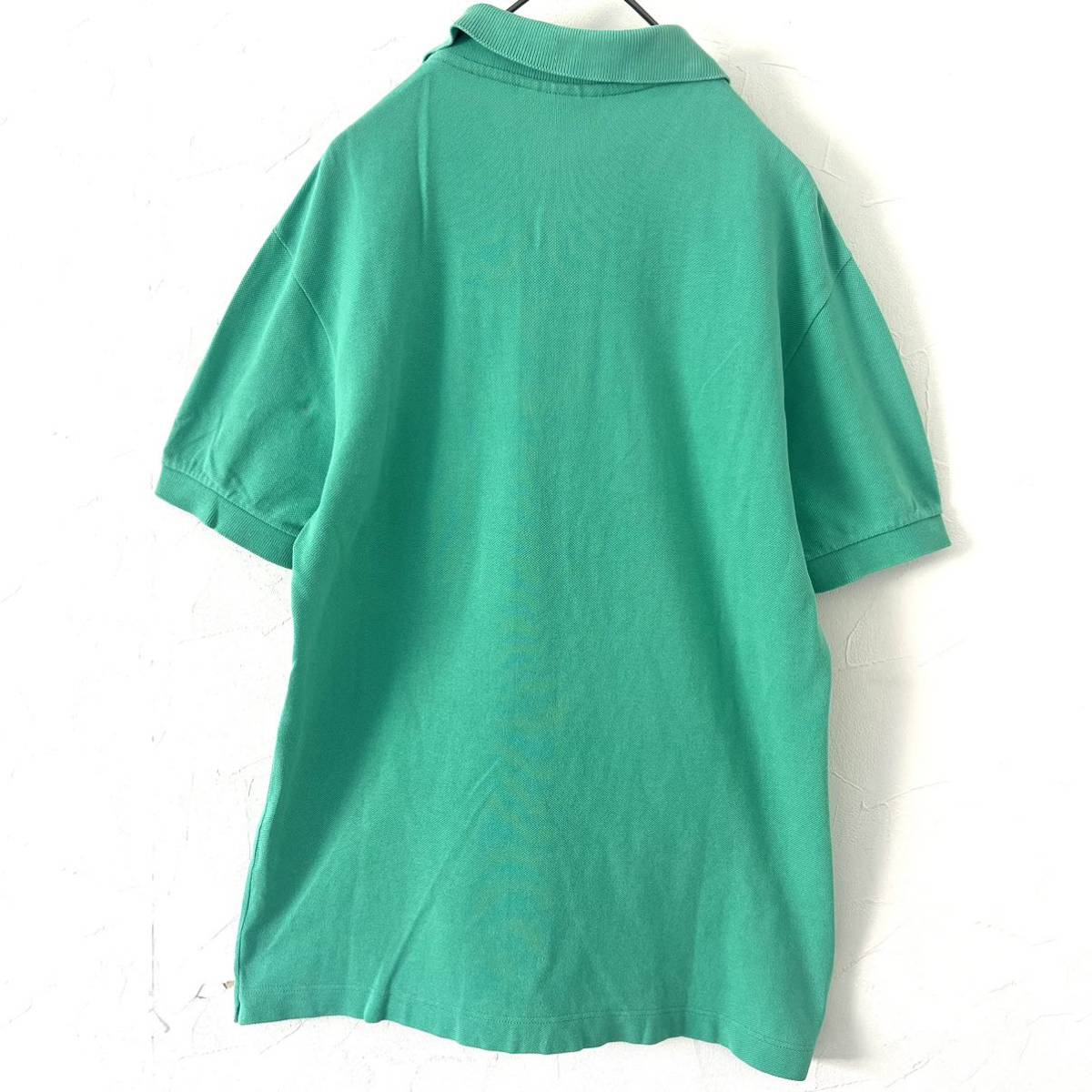 【送料無料】celine セリーヌ　ポロシャツ　馬車　刺繍　ポケット　半袖　メンズ　グリーン　緑