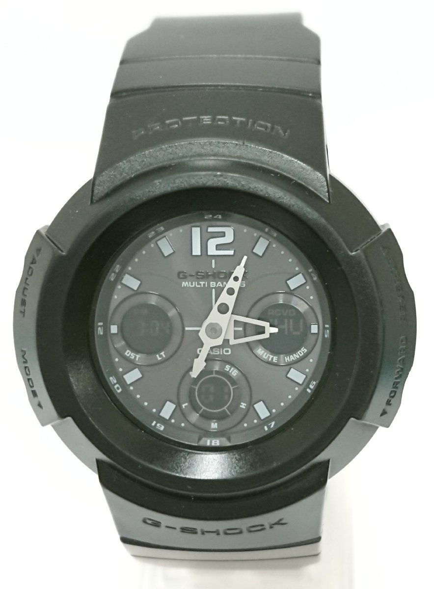 稼働品!!ライト点灯!!CASIO/カシオ G-SHOCK/Gショック ジーショック AWG-M510 ソーラー電波時計 ストップウォッチ他 USED品＊_画像5