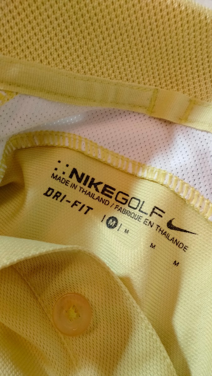 NIKE GOLF ナイキ ポロシャツ （ドライフィット素仕様）メンズ US Mサイズ （実質 Lサイズ） ゴルフ　ゴルフウェア ゴルフシャツ_画像6