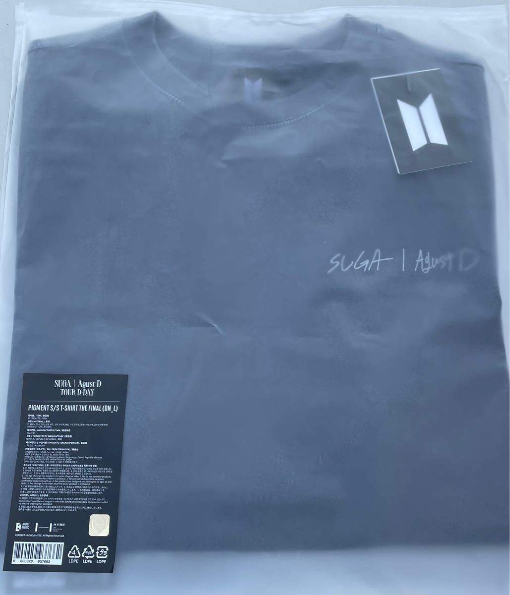 SUGA AgustD D-DAY FINAL Tシャツ L ソウルコン 限定
