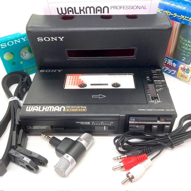 超希少美品 極上サウンド 整備済高音質完全動作品 SONY WALKMAN プロフェッショナル WM-D6C 高音質再生＆録音 ケース ストラップ マイク等_画像1