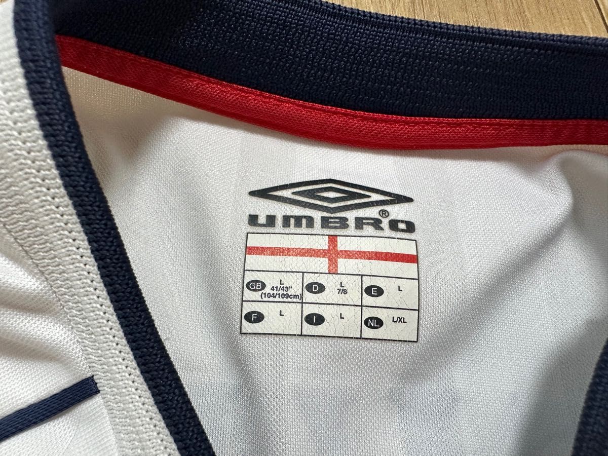 イングランド代表 2002年 ワールドカップ ベッカム ユニフォーム UMBRO