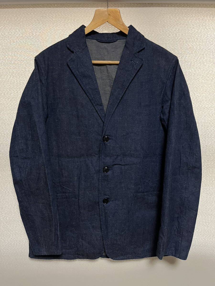 【激安大特価！】 COMOLI　コモリ　デニムジャケット　テーラードジャケット　アウター　ブルー　サイズ1 Sサイズ