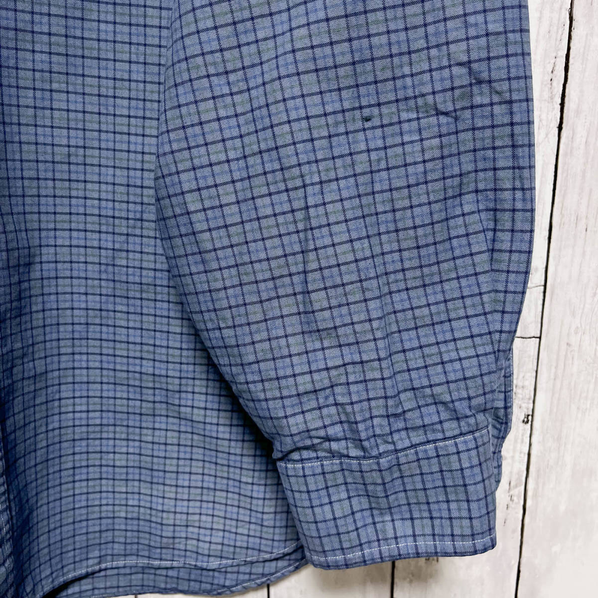 ラルフローレン Ralph Lauren CLASSIC FIT チェックシャツ 長袖シャツ メンズ ワンポイント コットン100% サイズ18 XXLサイズ 3‐603_画像8