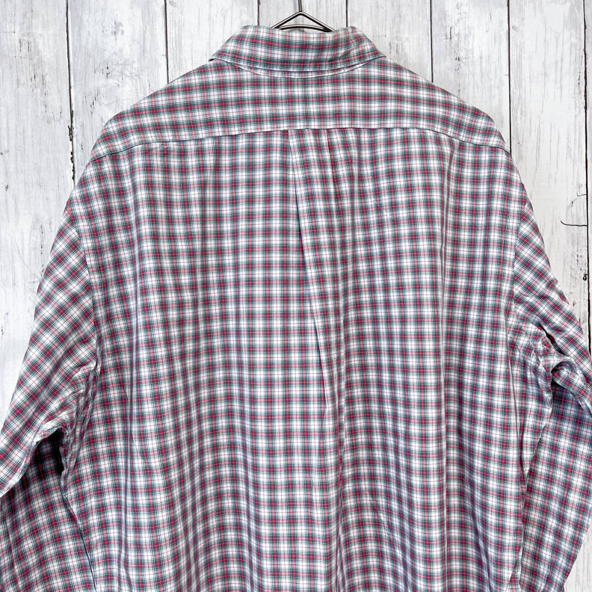 ラルフローレン Ralph Lauren CLASSIC FIT チェックシャツ 長袖シャツ メンズ ワンポイント コットン100% Lサイズ 3‐644の画像8