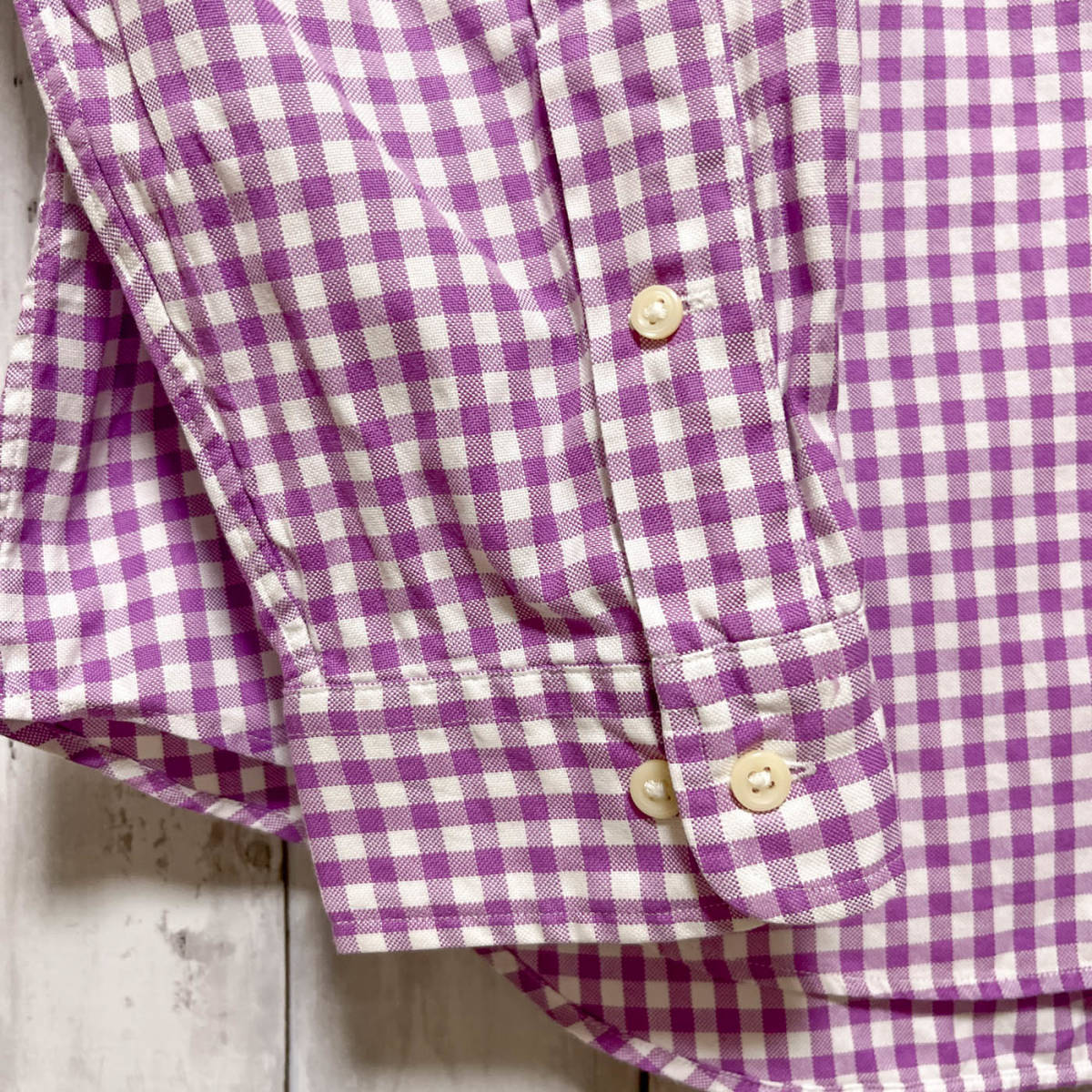 ラルフローレン Ralph Lauren CLASSIC FIT チェックシャツ 長袖シャツ メンズ ワンポイント コットン100% サイズ17 XLサイズ 3‐661_画像6
