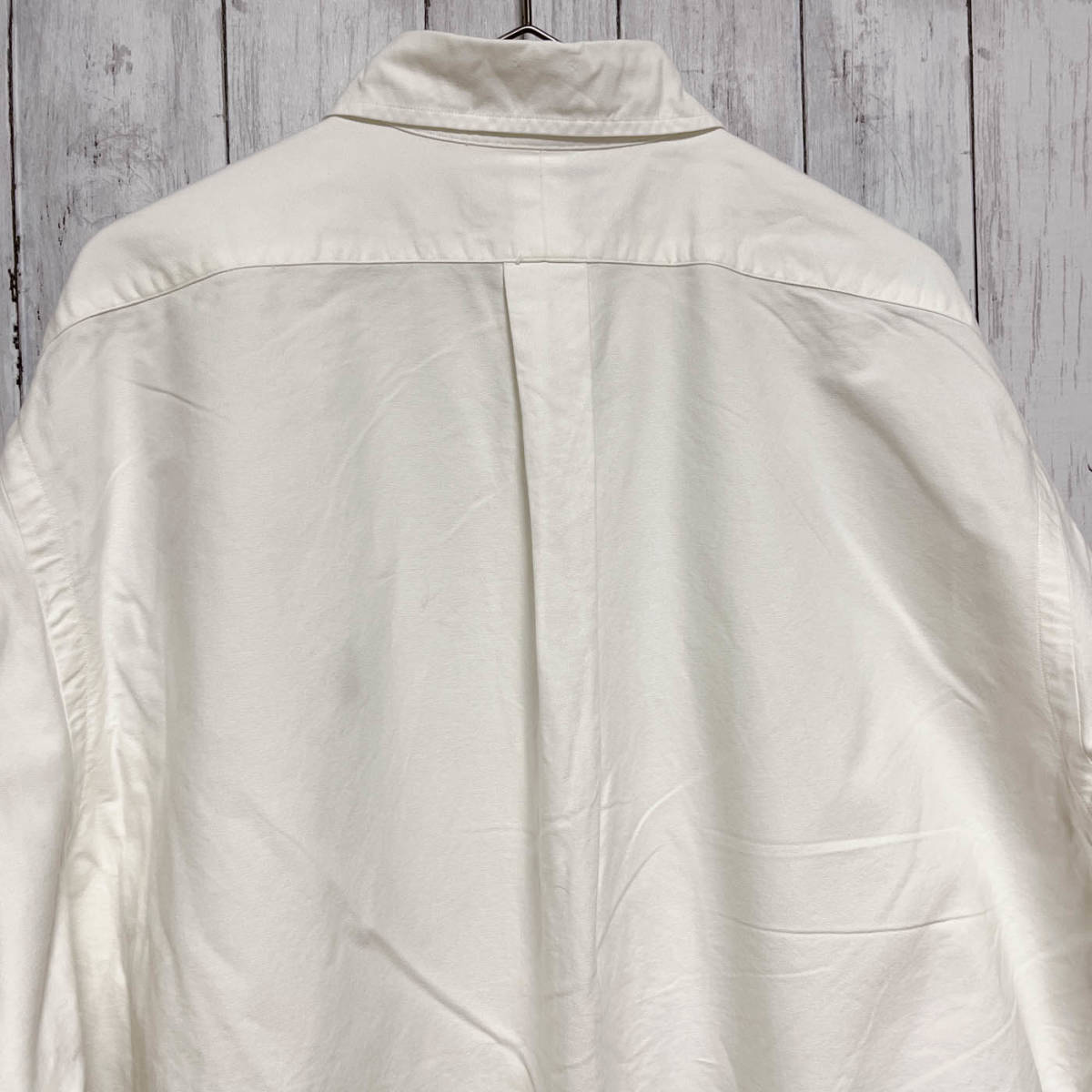 ラルフローレン Ralph Lauren 長袖シャツ 白シャツ メンズ ワンポイント コットン100% サイズ16 1/2 （L～XLサイズ相当） 3‐695
