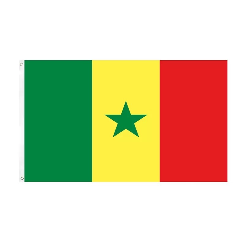 セネガル 国旗 送料無料 150cm x 90cm 人気 大サイズ 新品_画像1