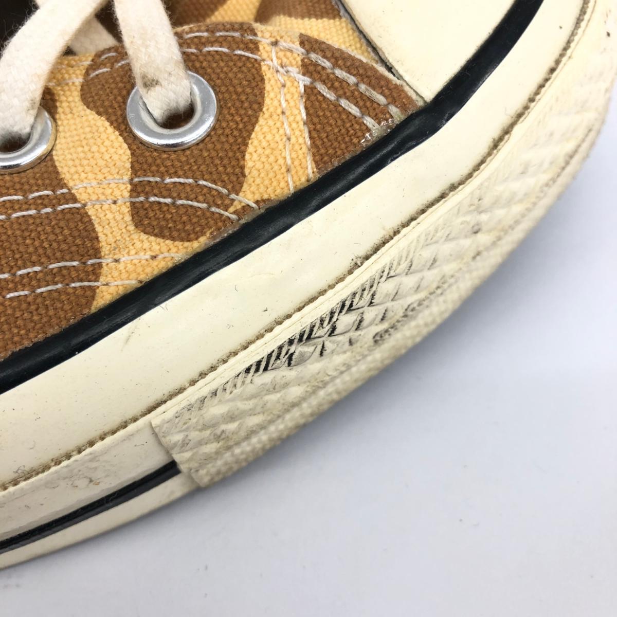 ◆CONVERSE コンバース CT70 スニーカー キリン柄 ジラフ柄 27.5◆ ブラウン/イエロー メンズ 靴 シューズ sneakers_画像9