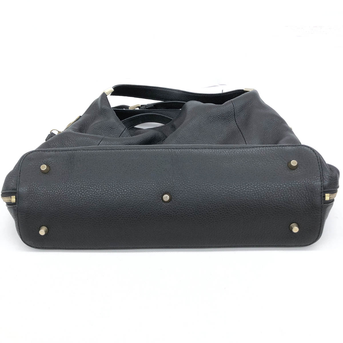 良好◆FURLA フルラ 2WAYバッグ◆ ブラック レザー レディース 多機能 bag 鞄 F6530 LIZ　サイドジップ ショルダー_画像5
