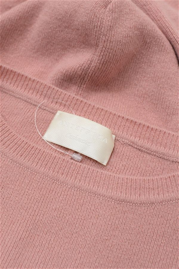 HGA-K299/ANTEPRIMA long sleeve sweater knitted cashmere Drop shoulder stretch deformation 38 M pink 
