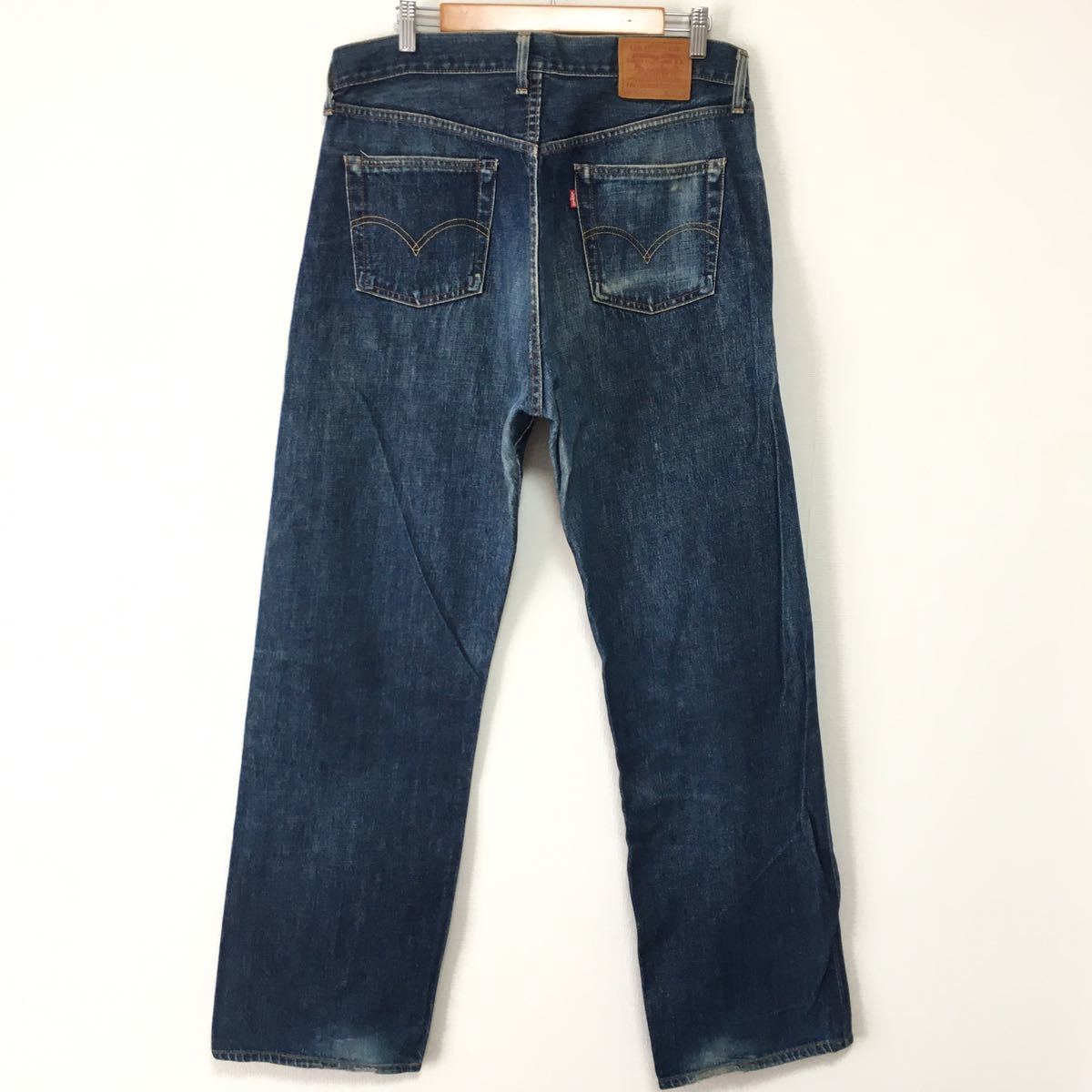希少!Levi''sリーバイス504Z-XX☆ヴィンテージ復刻36☆赤耳BIGEデニムジーンズ☆ビッグEストレートジーンズ日本製☆501XX66モデル好きにも