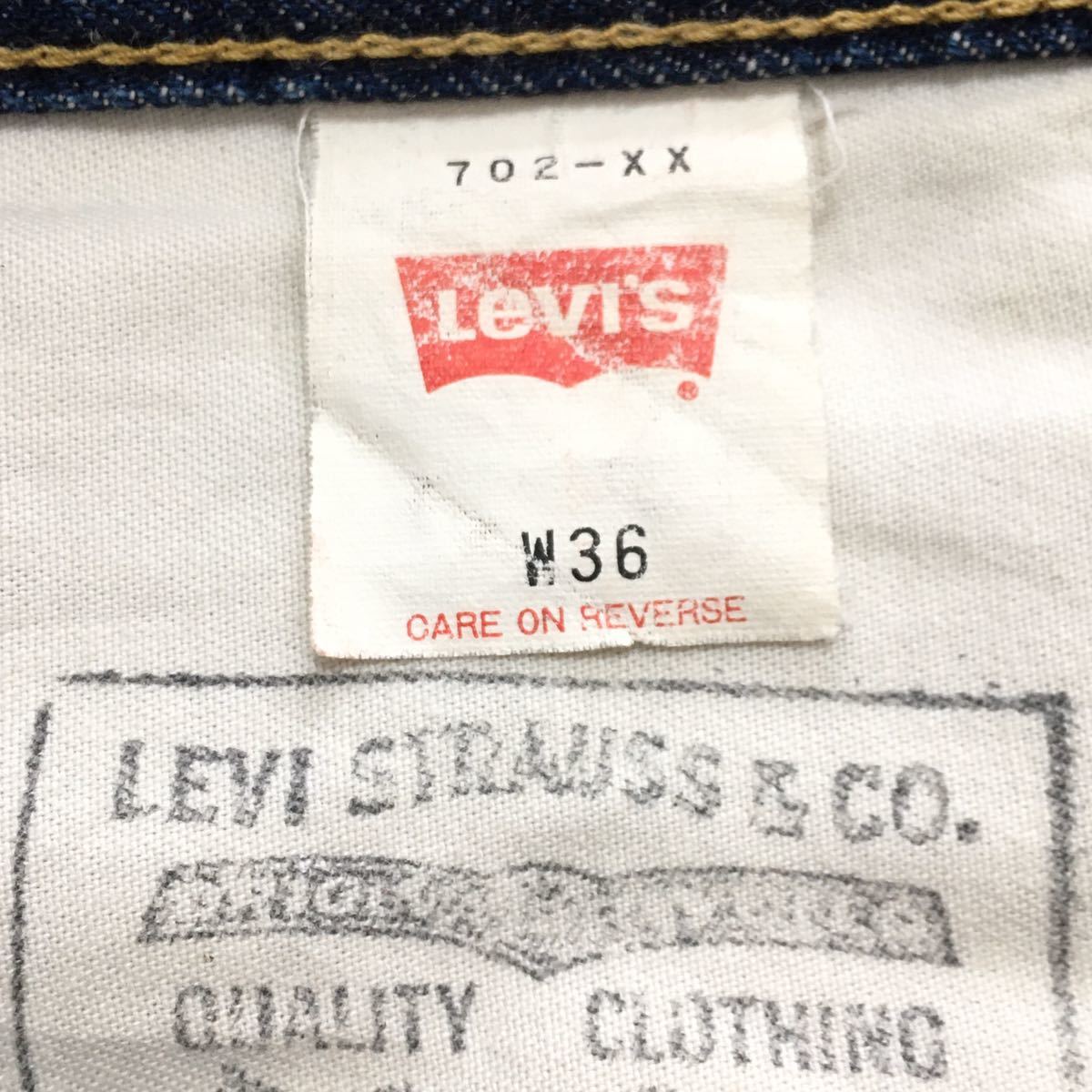 Levi''sリーバイス702XX ジーンズ36ヴィンテージ復刻 赤耳ビッグ Levi''sリーバイス702XX ジーンズ36ヴィンテージ復刻 赤耳ビッグ