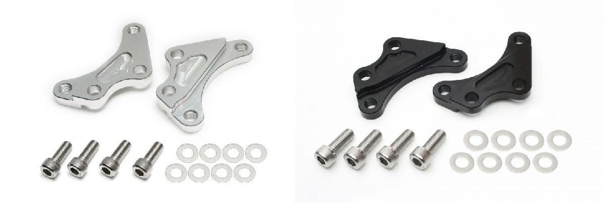 アクティブ スタンダードローター徑対応 フロント キャリパーサポート ブレンボ FZX750 シルバー/ブラック