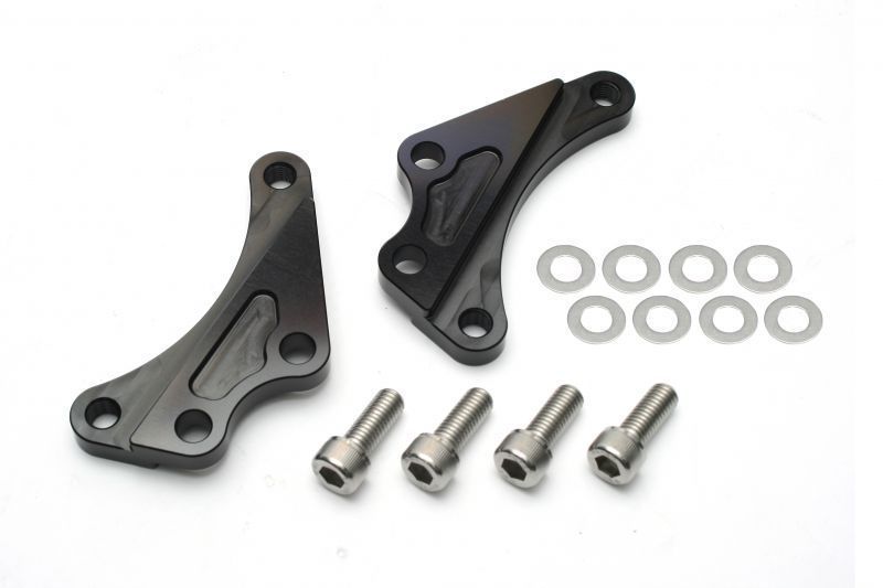 アクティブ スタンダードローター徑対応 フロント キャリパーサポート ブレンボ YZF600R シルバー/ブラック