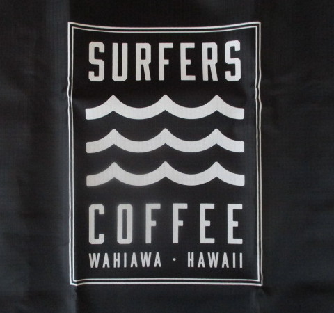  специальная цена! Гаваи . обсуждаемый Cafe!SURFERS*COFFEE(HAWAII) полиэстер производства! большой размер эко-сумка ( черный )