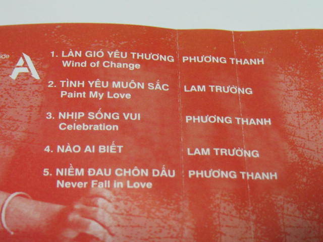  Вьетнам ...　the very best of Lam Troung Phuong Thenh　...　 кассета 　 Вьетнам ... издание 　... редкий 