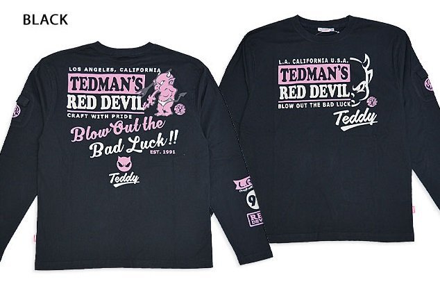 スタンダードテッドマンロングTシャツ◆TEDMAN/テッドマン ブラックLサイズ（サイズ42）TDLS-357 エフ商会 efu 長袖_画像1