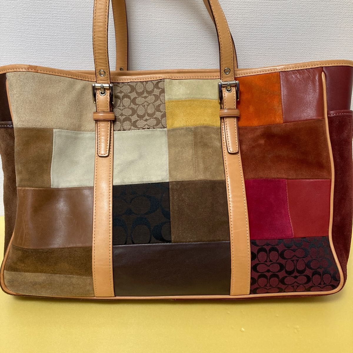 COACH コーチ スウェード パッチワーク トートバッグ|Yahoo COACH コーチ スウェード パッチワーク トートバッグ|Yahoo