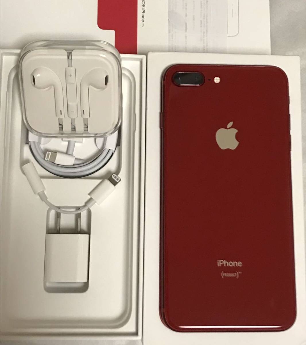 美品90%】SIMフリーiPhone8 Plus iPhone8plus 64GB redアイフォン8