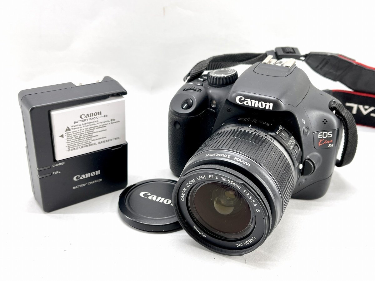 超目玉枠】 X4/CANON Kiss EOS キャノン Canon レンズ 付属品付[224515