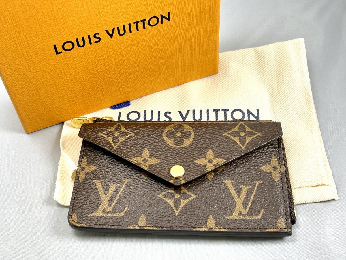 ワケあり LOUIS VUITTON ルイヴィトン モノグラム ポルトカルト・レクトヴェルソ M69431 コイン/カードケース ホック破損[224447