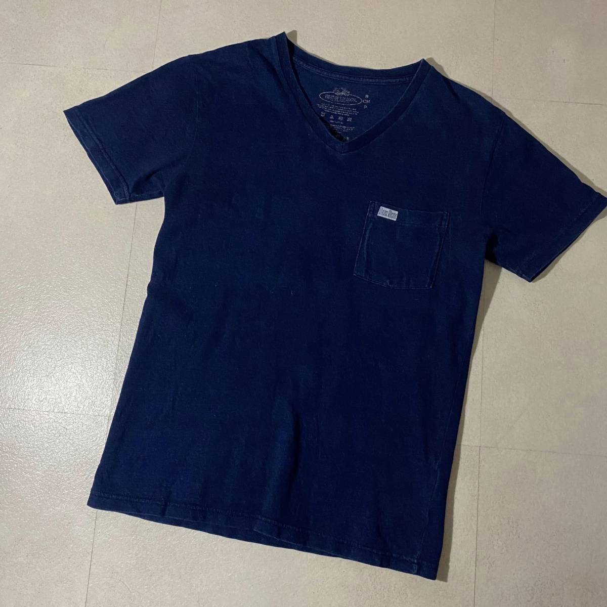 BLUE BLUE ブルーブルー Tシャツ インディゴ染 H.R.MARKET HRM ハリウッドランチマーケット ハリラン 聖林公司【S】_画像2