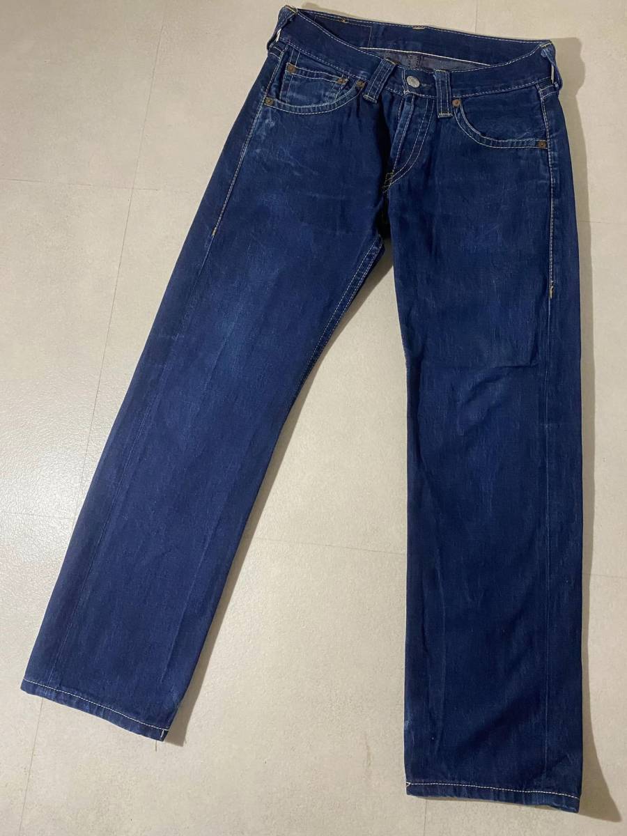 Levi’s リーバイス 901 デニムパンツ ジーンズ ボタンフライ ローライズ 濃紺 日本製【30】_画像2