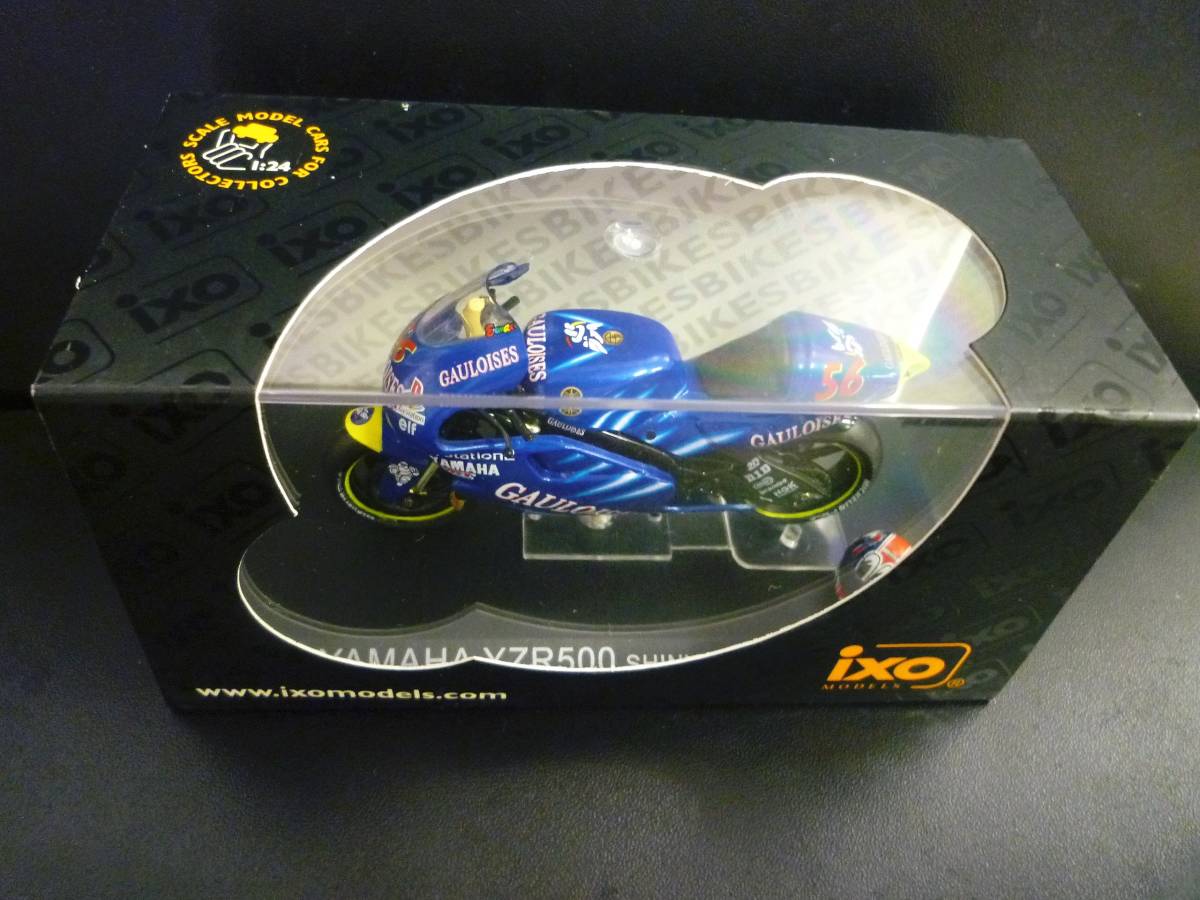 ゴロワーズ タバコ ロゴ 1/24 ヤマハ YZR500 中野真一 ヘルメット付 YAMAHA YZR 500 #56 TEAM GAULOISES Moto GP　☆一味違う ixo製品_画像10