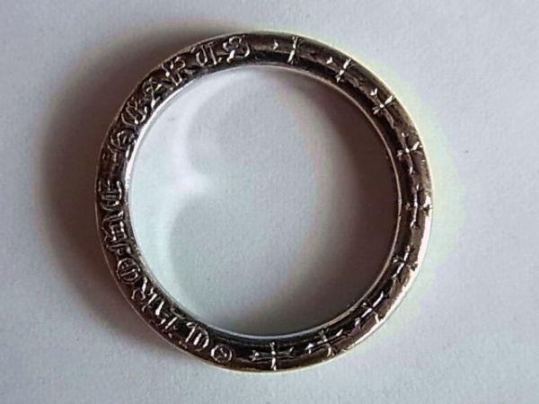 クロムハーツChrome Hearts K18K金リング指輪18号NTFLペンダントWGホワイトゴールド クロムハーツ Chrome Hearts NTFL サイズ:18号 シルバーリング SS07