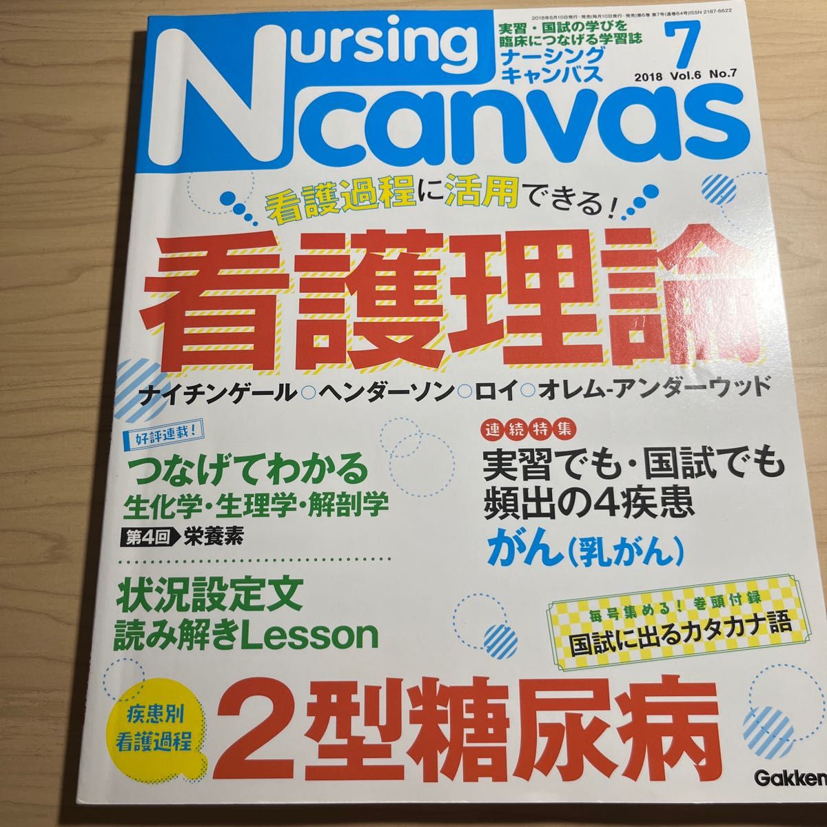 ナーシングキャンパス 2018.7 看護倫理 2型糖尿病 乳がん