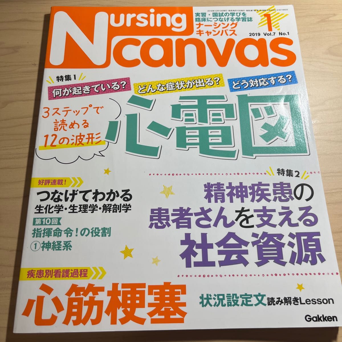 ナーシングキャンパス 2019.1心電図 社会資源 心筋梗塞