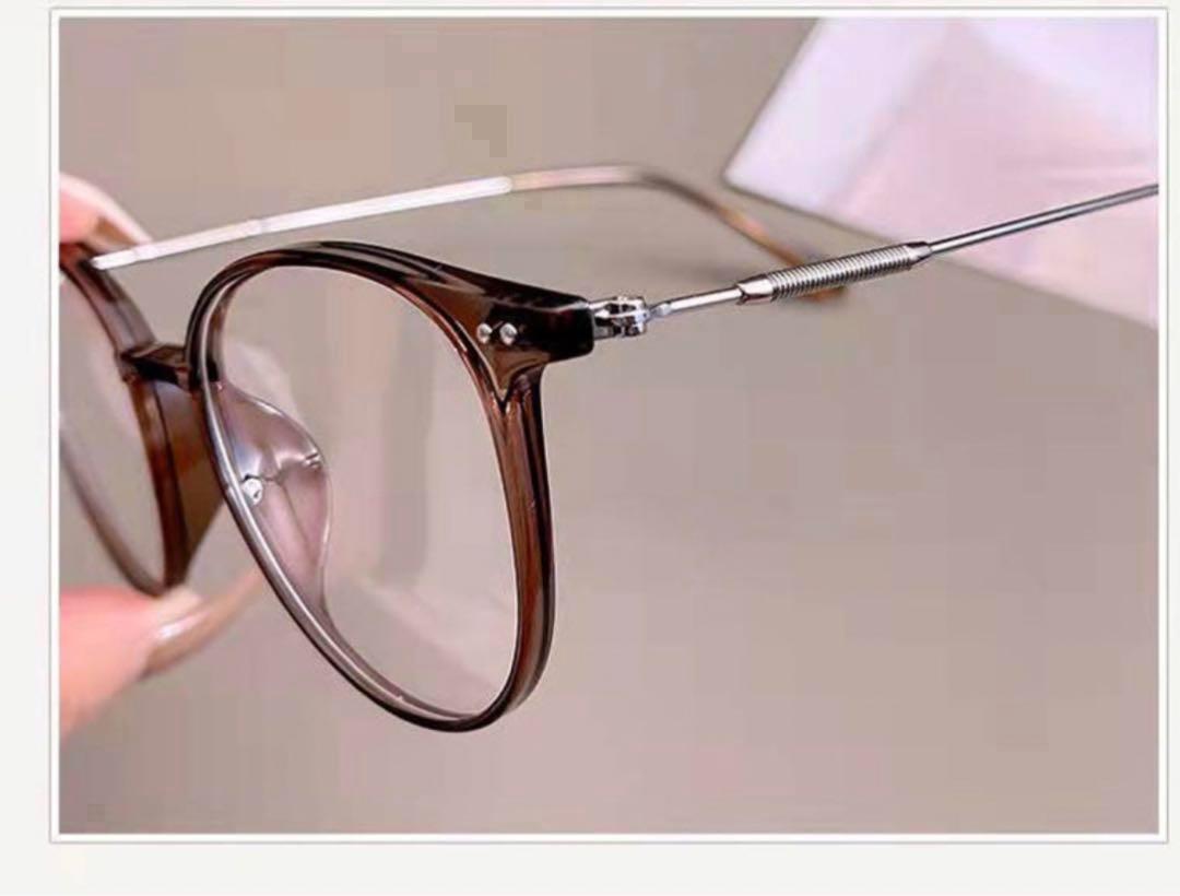 自動調光メガネ 調光サングラス ボストンタイプ③UVカット ブルーライトカット UVカット ブラウンフレーム 屋内外対応 PCメガネの画像6