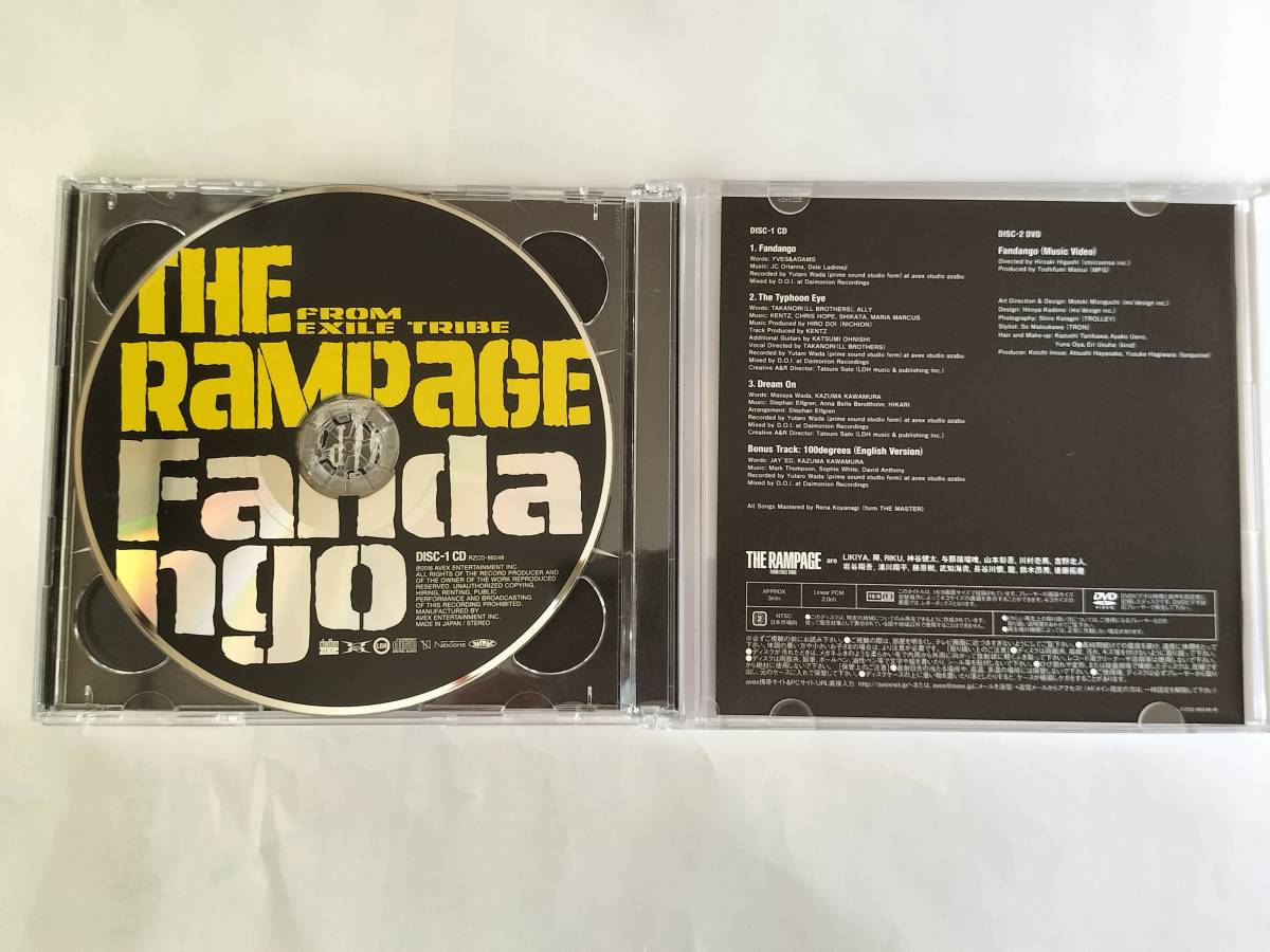 CD ２枚組 THE Rampage Fandango from EXILE TRIBE ランペイジ_画像3